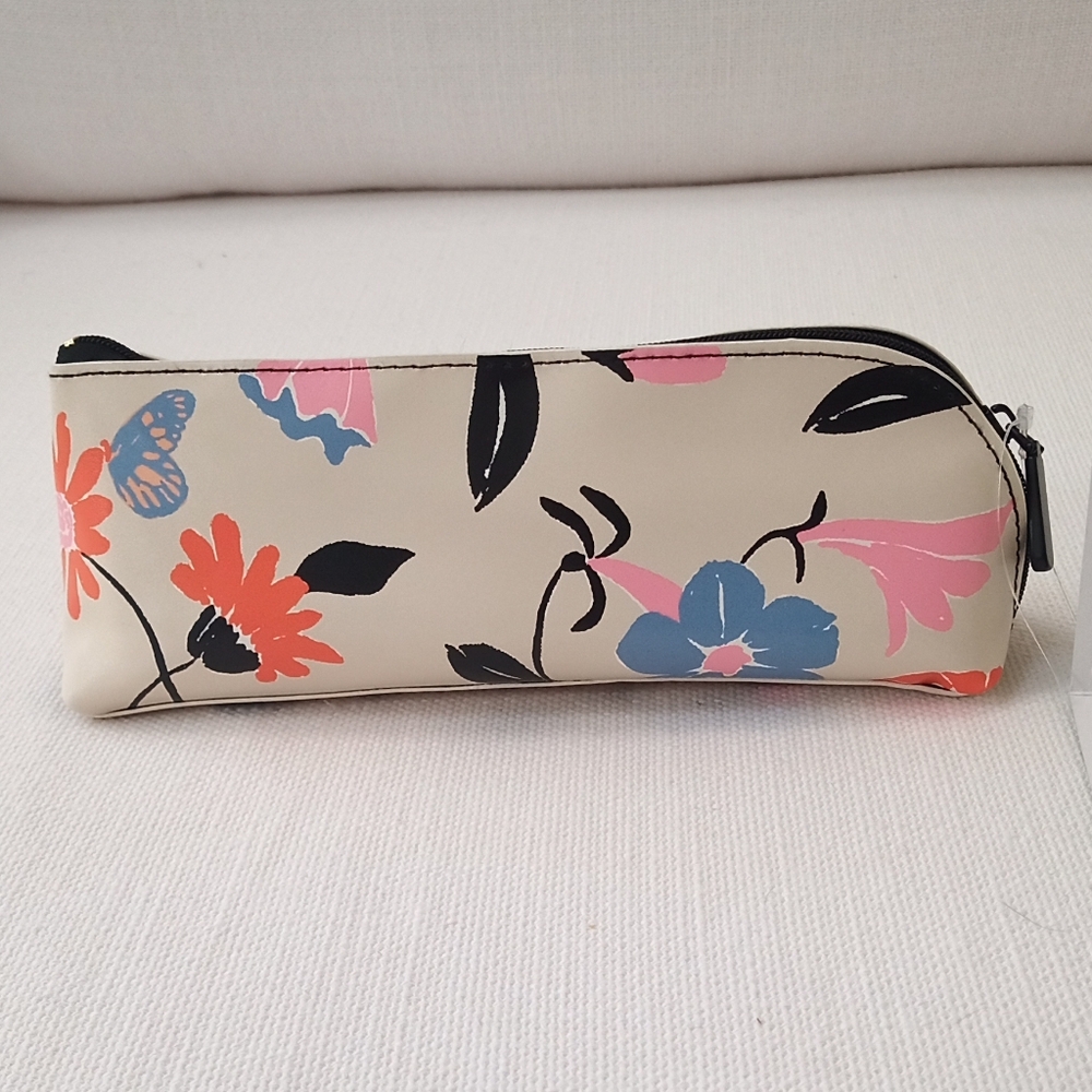 NWT & GIFTABLE Kate Spade Floral Garden Pencil Pouch Set/Kit w/ Eraser/Ruler+ - Picture 2 of 10